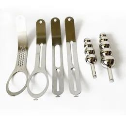HR Cintura di castità Accessori intimi Perline metalliche rimovibili Spina Bondage BDSM