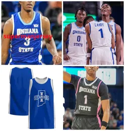 Augustinas Kiudulas Indiana State Basketball Jersey 10 Eli Shetlar 11 Aaron Gray 12 Masen Miller 13 Cooper Bean Indiana State Sycamores Jerseys Custom Stitched Mens