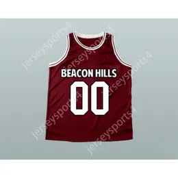 Herhangi bir isim herhangi bir takım Derek Hale 00 Beacon Hills Basketbol Jersey Teen Wolf Tüm dikişli boyut S M L XL XXL 3XL 4XL 5XL 6XL En İyi Kalite