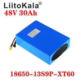 Liitokala 48v 30ah 18650 13S9p Elektromotor Batterie 48 V 30AH 1000W Lithiumbatterie eingebaut 20A BMS Elektrebikes Motor XT6