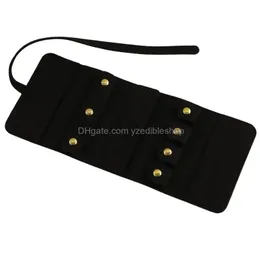 Andere Schmuckbeutel Vielseitige Kofferrolle Tragbare Aufbewahrungsbox für Halsketten/Ohrringe/Ringe/Armband/Uhr Reisetaschen Drop Delivery Dhdop