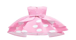 Baby Girls Dot Puffy Princess Sukienka na imprezę z ciosem w sześciu kolorach za 212 lat 9618827