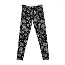 Active Pants Classic Black OG Handkerchief Paisley Bandana Pattern Leggings Legging Sport High Waist Womens