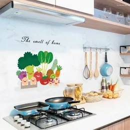 Wall Stickers 12 Style Transparent Oil-proof For Kitchen Decor Tile Protect Waterproof High Temperature Resistant PET Sticker Murals