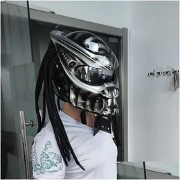 Motorcycle Helmets Helmet Flexible Strip Lighting Fl Face Dot High Quality Casco Moto Depredador Colorf Lens Drop Delivery Mobiles M Dhtnj