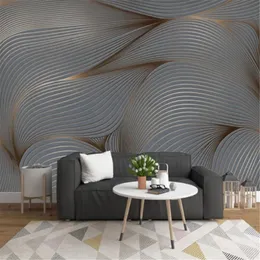Rabatt för billig tapet geometrisk abstrakt linje digital dekorativ HD dekorativ vacker vägg papper309i