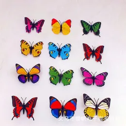 2015 Fridge Magnets 100 Pcs Small Size Colorful Three-dimensional Simulation Butterfly Magnet Fridge Home Decoration 191G