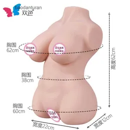 Half Body Sex Doll Doll Inverterad mögel för män kan sättas in i det hela med ett skelettpistolställ Silikonskinkor Vuxna produkter C2P3