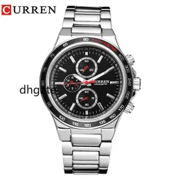 Top Marke Luxus Männliche Uhr CURREN Mode Casual Sport Männer Uhren Analog Militär Quarz Armbanduhr