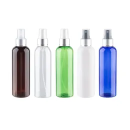 Plastic Mist Sprayer Pump Bottle With Silver Aluminum Collar Pump Spray Perfume Bottle 200cc 200ml Palstic Containers PET Bottle Lwapx