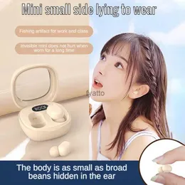 Cell Phone Earphones Mini Auriculares Bluetooth Invisible Earphone Sleeping Headset Wireless Sleep Earbud Noise Reduction WithH240312