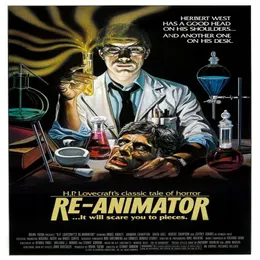 Re-Animator Movie 1985 H P Lovecraft målningar Art Film Print Silk Affisch Hemväggdekor 60x90cm207b