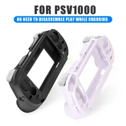 Fall för PSV1000 PSV 1000 PS Vita 1000 Game Console Hand Grip Hand Håll Joypad Stand Case Shell Protect med L2 R2 Trigger -knappar