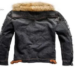 Fashionmens lavado inverno jean jaquetas outono grosso pele designer casacos de manga comprida único breasted jacket6938743