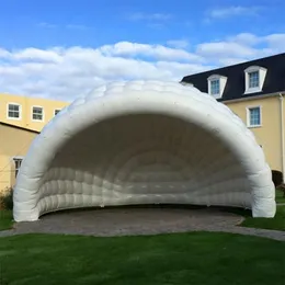 개인화 된 무대 천막 팽창 식 돔 Igloo 텐트 10md (33ft) 송풍기 반 루나 디스코 무역 쇼 하우스 빌딩