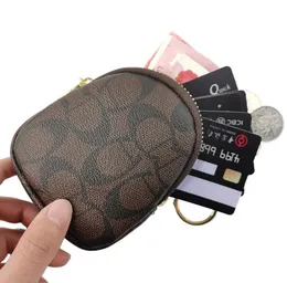 Tryckt noll plånbok mini retro små plånbok kan hålla mynt nyckelutsökta små hängande väska