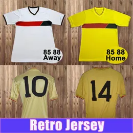 1995 1988 Watford Mens 레트로 축구 유니폼 국가 대표팀 홈 옐로우 어웨이 흰색 축구 셔츠 짧은 소매 유니폼