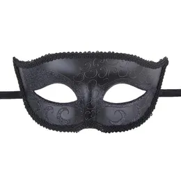 Parti Malzemeleri Masquerade parıltı maskesi Çiftler için Dantelli Kadınlar ve Erkekler Venedik Altın ve Siyah Maskeler Masquerade Ball Multi5132337