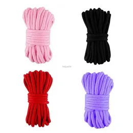 Bondage 4 Colour Soft Cotton Rope Handcuffs For Adults Bdsm Bondage Sex Games To Binding Binder Cord RestraintToys In Sex ShopL2403