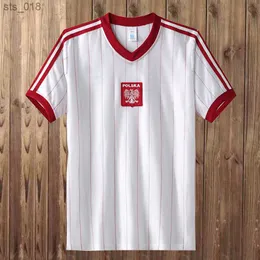 Hayranlar Futbol Formaları Retro Polonya Vintage Futbol Gömlekleri Kısa Kollu 1982 82H240312