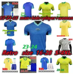 2023 2024 BRASIL Camisas de futebol Camiseta de futbol PAQUETA RAPHINHA camisa de futebol maillots MARQUINHOS VINI JR KAKA 23 24 brasil RIHARLISON HOMEM CRIANÇAS MULHER NEYMAR