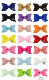 275 tums baby bow hårnålar små mini grosgrain band bågar hårgrips flickor bowknot hårklipp barn hår tillbehör 20 färger2126875