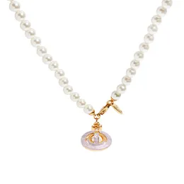 Biżuteria Ashion Naszyjniki wisiork łańcuch marki planet Saturn Pearl Naszyjnik satelitarny łańcuch obojczyka
