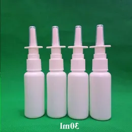 Frete grátis 100 conjuntos de frasco de spray nasal farmacêutico HDPE de 30ml com pulverizador nasal 18/410 Owbad