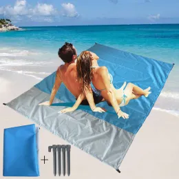 Pads 200x140cm Pocket Picnic Waterproof Beach Mat Sand Free Blanket Camping Outdoor Picknick Tent Folding Cover Bedding Camping Bed