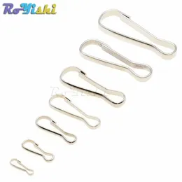 200pcs çok çok boyutlu metal çanta fermuarını çeker Snap Spring Hooks Paracord Landards Lariat Telefon Kartı Kimlik Rozeti Holder164f