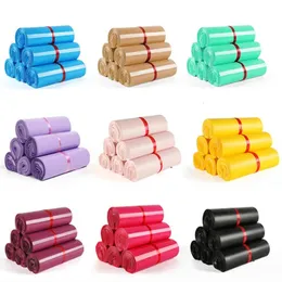 50~100PCS Thick PE Plastic Mailing Packaging Bag Poly Mailer T-shirt Skirt Bra Towel Xmas Wedding Gift Express Pouches 240304