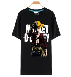 One Piece T Shirts Designer Anime T koszule O czarna koszula dla mężczyzn Anime Design One Piece Tshirt Camisetas Tops3358037