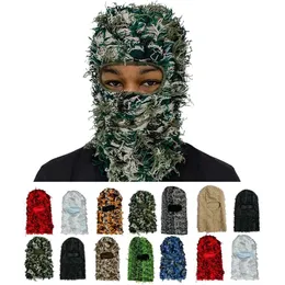Baraklafa-Mütze, gestrickt, Camouflage-Einloch-Kopfbedeckung, personalisierte Mode-Pullover-Mütze, Winter 271890