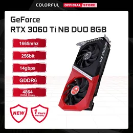 ملونة Geforce RTX 3060 TI NB DUO COMPUTER GAME CARD