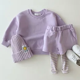 衣料品セット刺繍デイジースウェットシャツパンツスーツ男の子トラックスーツ幼児の女の子の服セット子供ブティック衣装キッズスポーツウェア230303