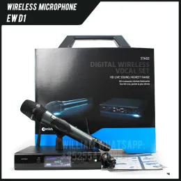 Mikrofoner EWD1 EW D1 True Diversity Digital Wireless Micropon System Mic Range med 300 meter för Sennehsier trådlös mikrofon