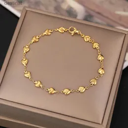 Bärade cacana rostfritt stålkedja armband för man kvinnor guld silver färg för hänge hjärtformad kärlek donot fade smycken n1852l24213