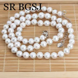 6mm AAA White French Genuine Natural Freshwater Pearl Necklace for Women Elegant Pearls Chokers Necklaces Wedding Jewelry 18 240311