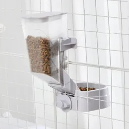 Alimentadores para cães, 2l, dispensador de alimentos para animais de estimação, multiuso, gatos, papagaios, pássaros, dispositivo de gaiola, ajustado, pendurável b255k