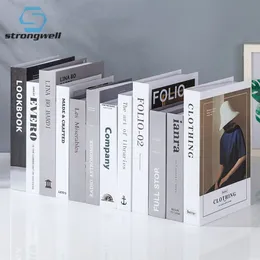 Strongwell Nordic modello di libro finto moderno e minimalista soggiorno libro di simulazione puntelli ornamento libreria da parete per la casa decorazione T20072942