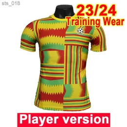 Fans toppar fotbollströjor National Ghana Team A.Ayew Mens Player Version Ayew Baba Djiku Kudus Training Wear Football Shirt Short Sleeve UniformSh240312