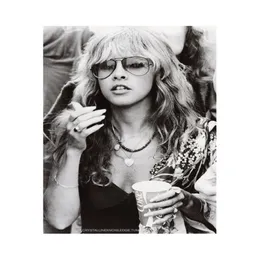 Stevie Nicks Siyah ve Beyaz Poster Boyama Baskı Ev ​​Dekoru Çerçeveli veya Çevresiz Popaper Malzemesi251N
