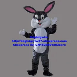 Mascot Costumes Gray Easter Bunny Osterhase Rabbit Hare Mascot Costume Dorosły Cartoon Postacie strój Mark Męk śluby Nowy styl Najnowszy ZX714