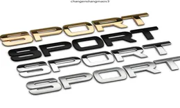 Adesivos traseiros de carro para logotipo esportivo, emblema dourado de metal 3d, decalque prateado para defender freelander 2, estilo automático 8545894