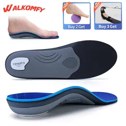Walkomfy Heavy Duty Support 210Lbs Plantar Fasciitis Insoles Arch Support Ortic Inserts Flat Feet Heel Pain Relief Ortics 240304