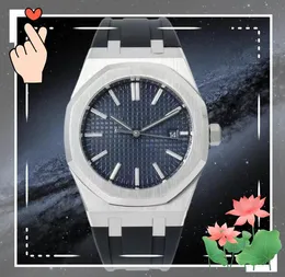 Popularny prezydent Lode Out Hip Hop Men's Big Dial Watches guma kwarc ze stali nierdzewnej data data kalendarza super jasne wodoodporne zegarek Montre de lukse prezenty