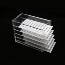 Tools 5 Layers Fake Eyelashes Storage Box Display Container Artificial Eyelash Pallet Holder Stand Shelf