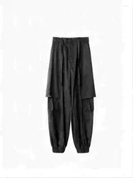 Mäns byxor manlig design med två skiktade lapptäcke leggings unisex lös avslappnad stor storlek