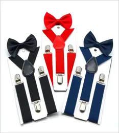 2019kids 서식기 Bow tie set boys girls girls graces gelastic ysuspenders bow tie fashion belt children baby retro strap clip 505335212