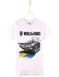 2017 World Of Tanks Print Kind T-shirt Baumwolle Weiß ONeck Jungen Kurzarm T Shirts Mädchen Tops Baby T-shirt Kinder kleidung Shirt3918380